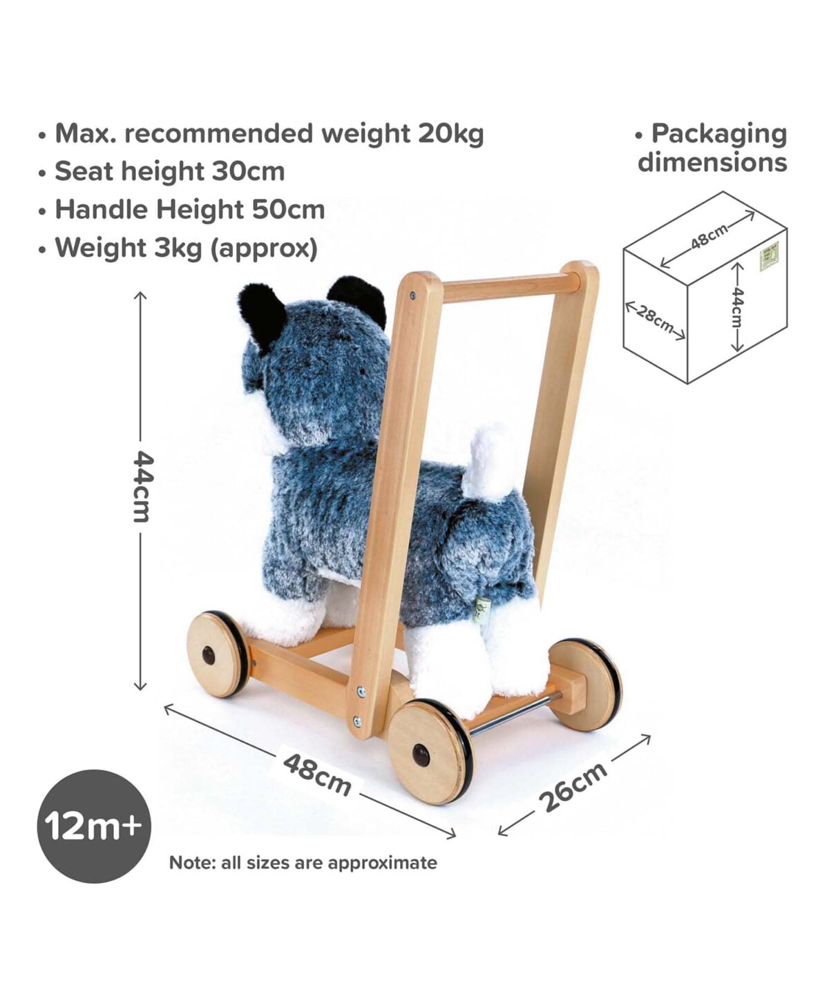 Mishka Dog -Baby Walker