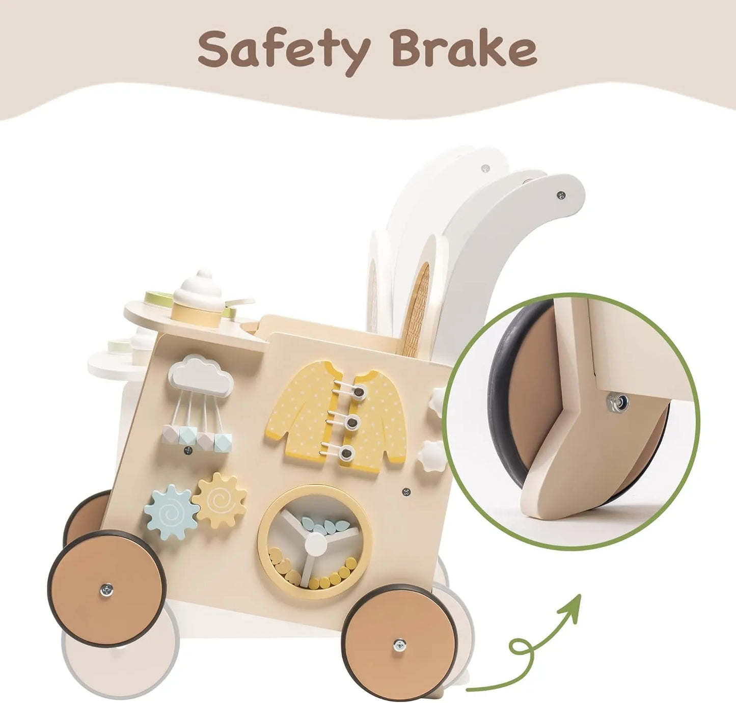 ROBUD Girello in legno per bambini