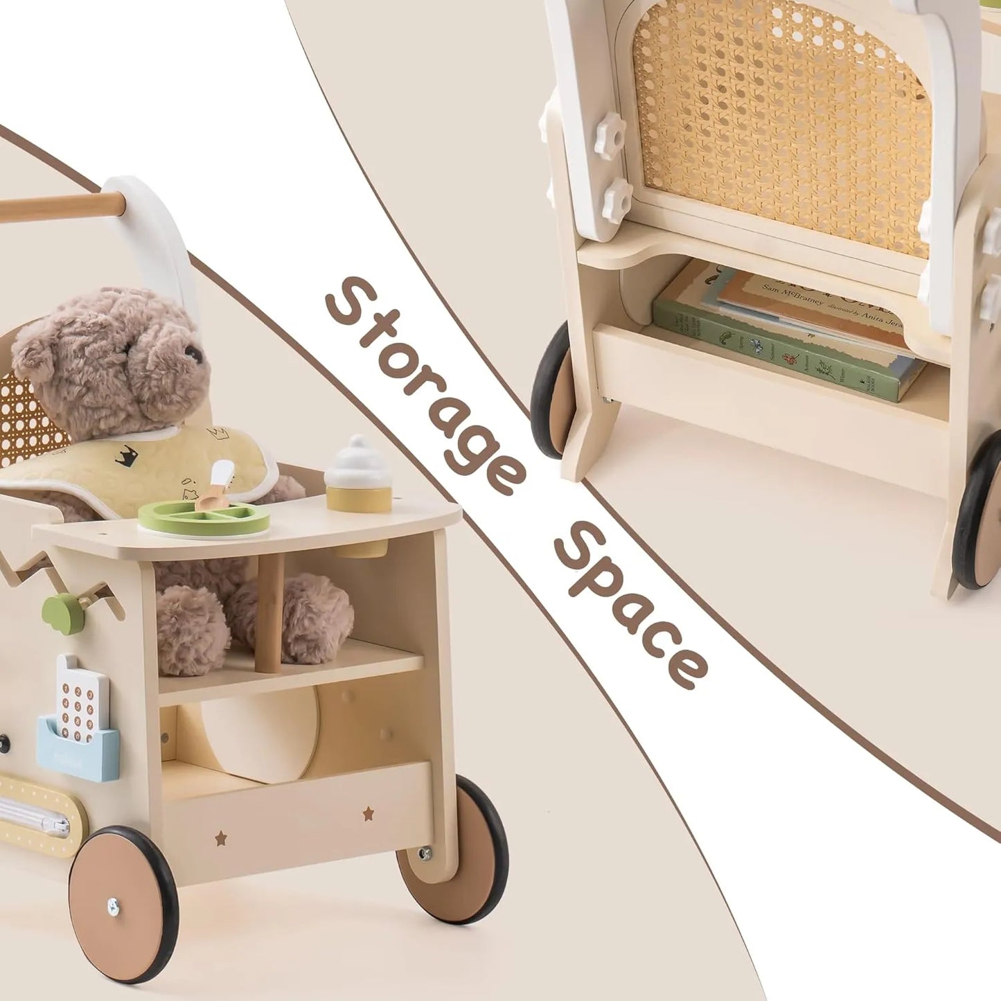 ROBUD Girello in legno per bambini
