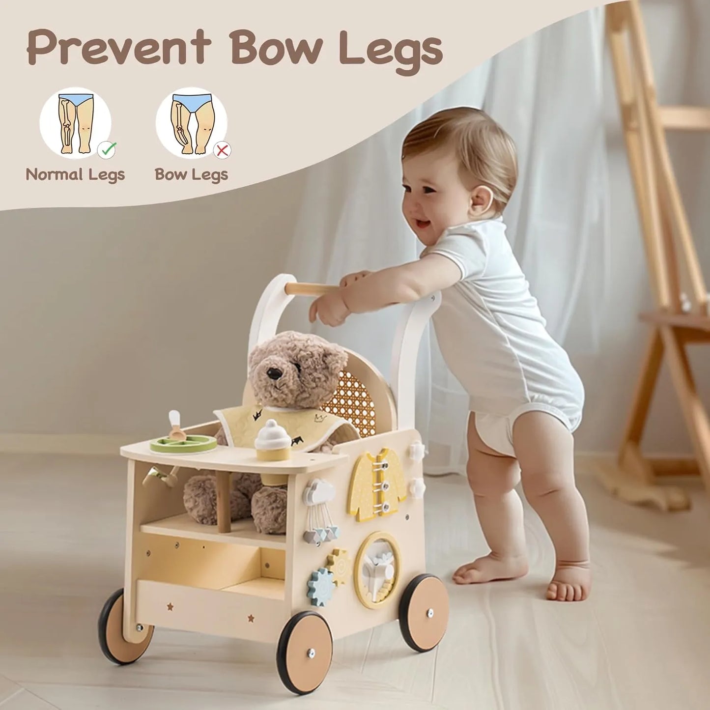 ROBUD Girello in legno per bambini