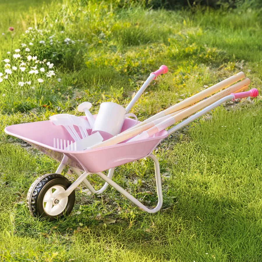 Carriola per bambini ROBUD con set da giardinaggio