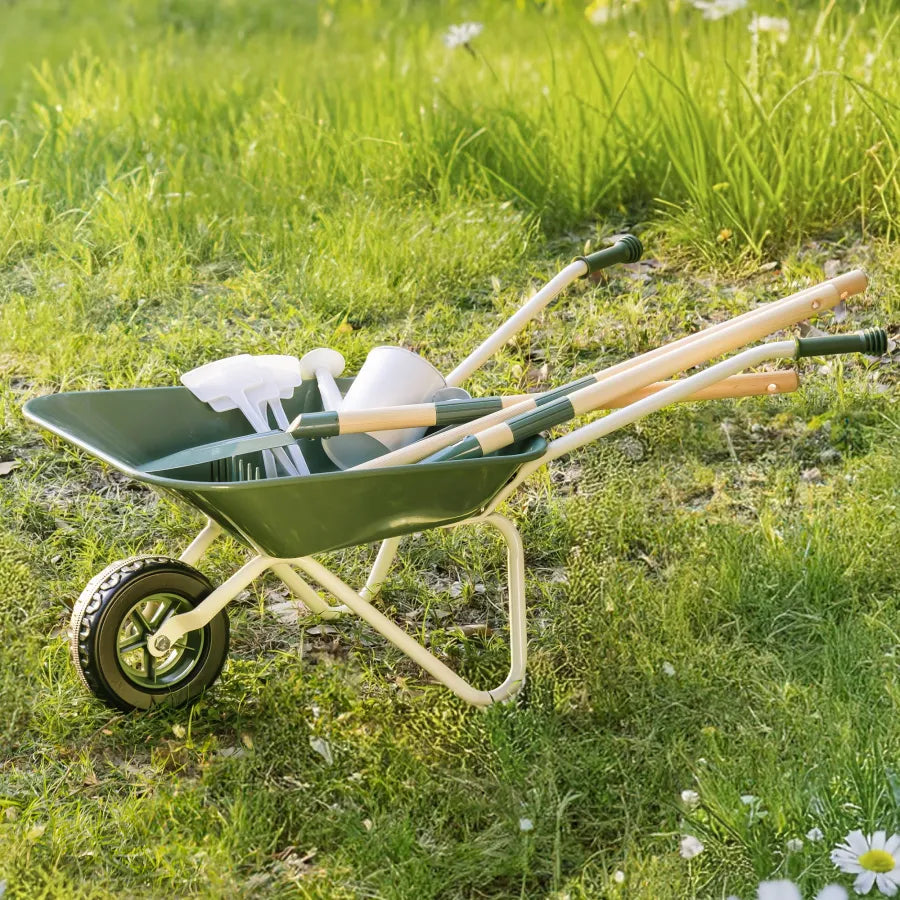 Carriola per bambini ROBUD con set da giardinaggio