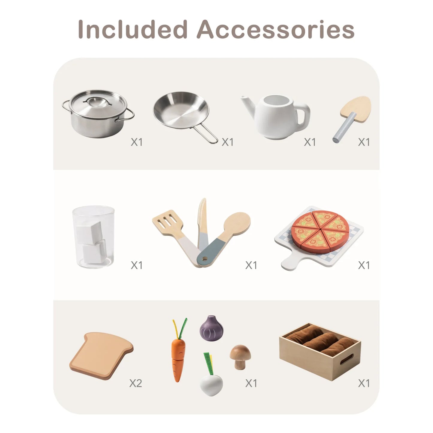 ROBUD Cucina da gioco in legno per bambini - Piantagione