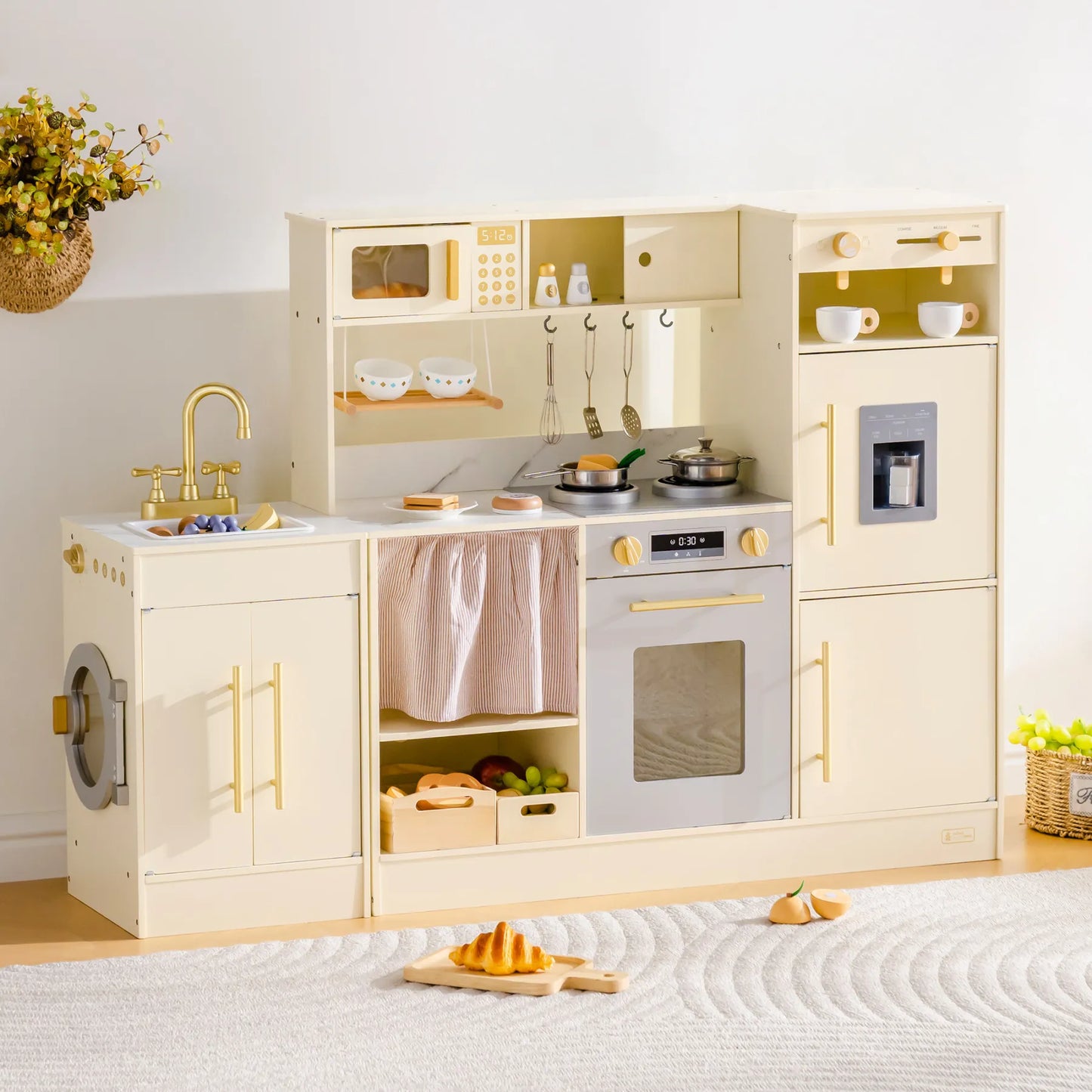 ROBUD Cucina Angolare Finta con Tutto in Uno e Stile Combinato