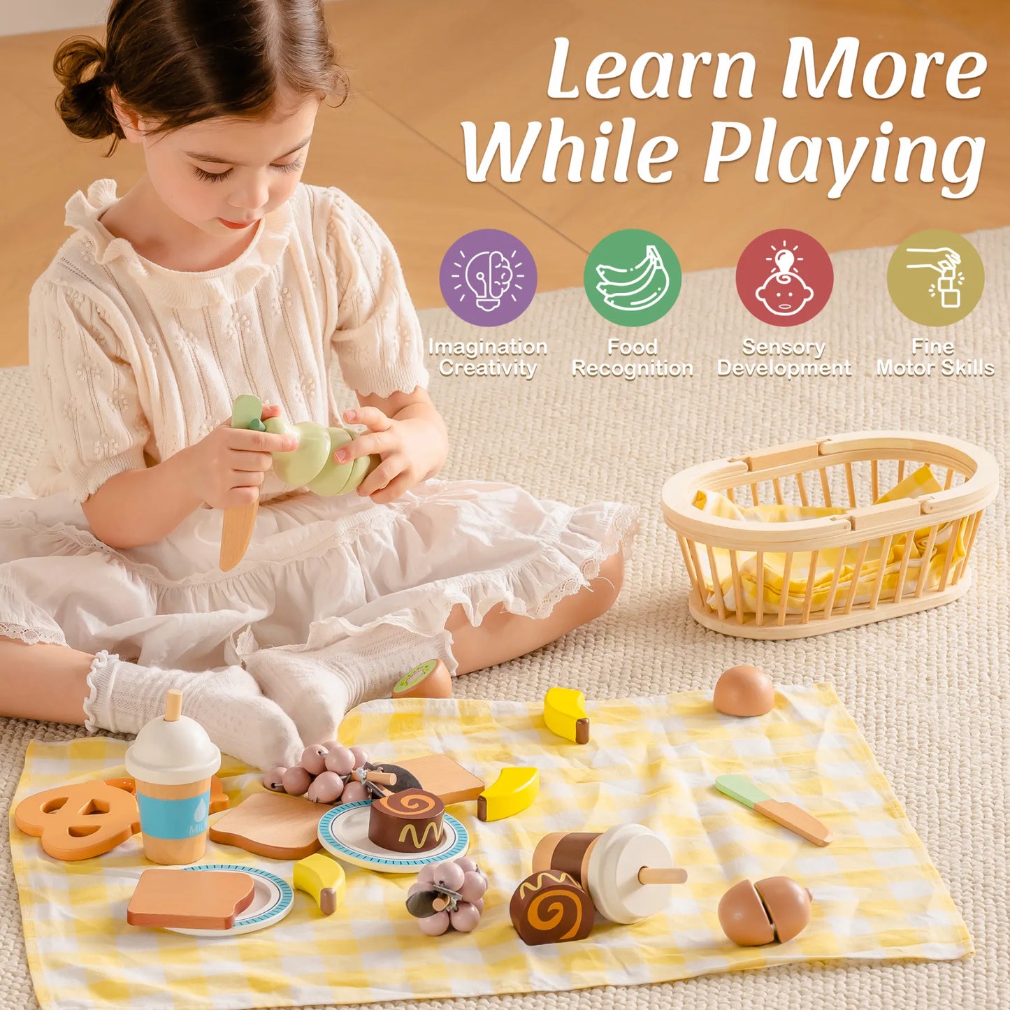 Set di cibo da picnic in legno per bambini ROBUD