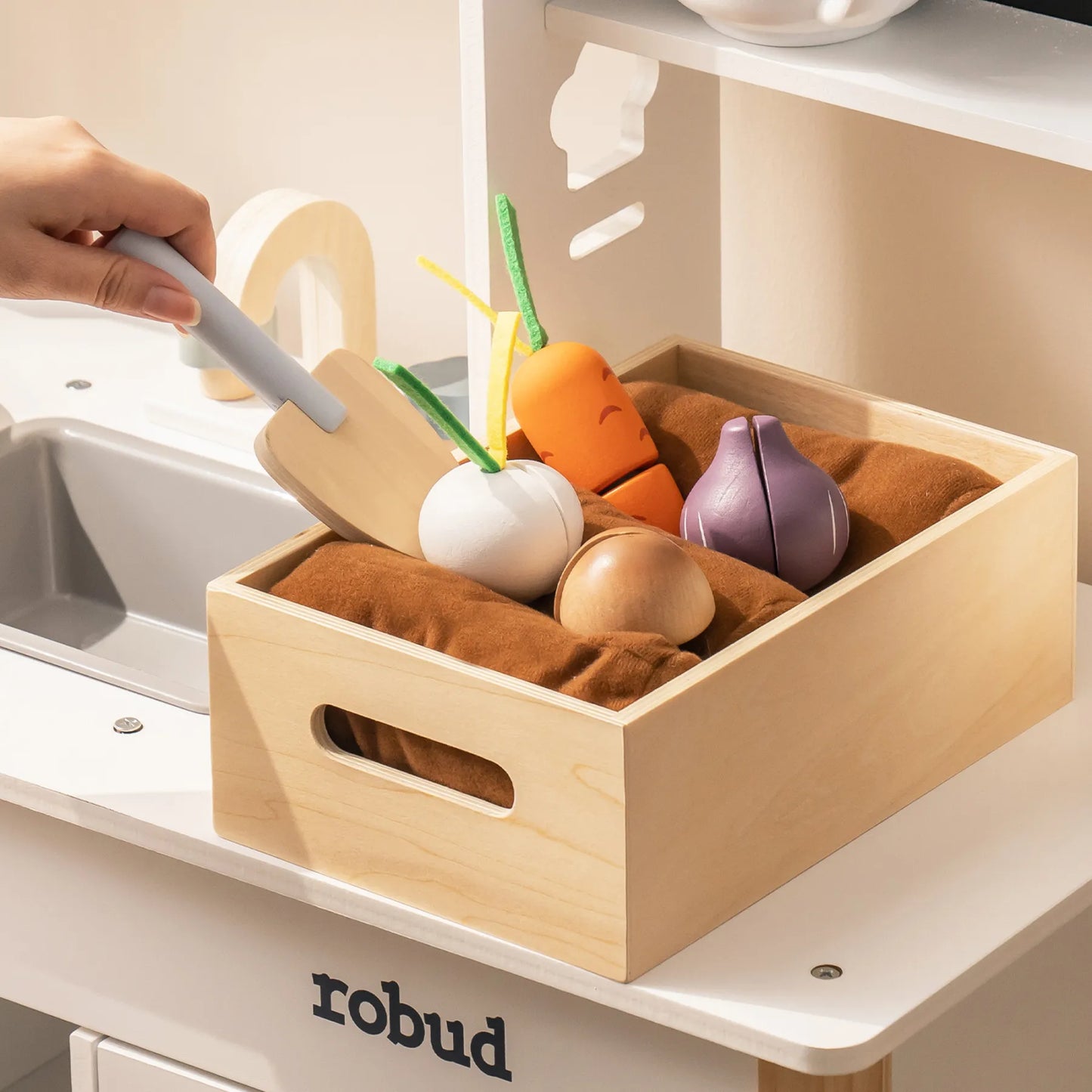 ROBUD Cucina da gioco in legno per bambini - Piantagione