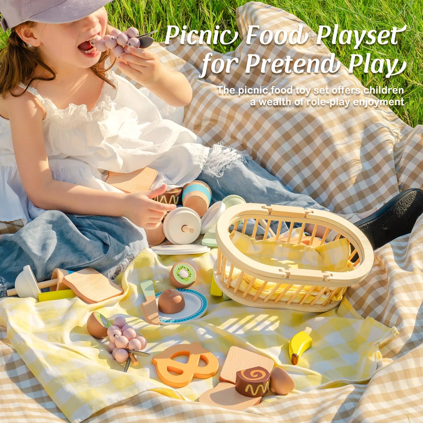 Set di cibo da picnic in legno per bambini ROBUD