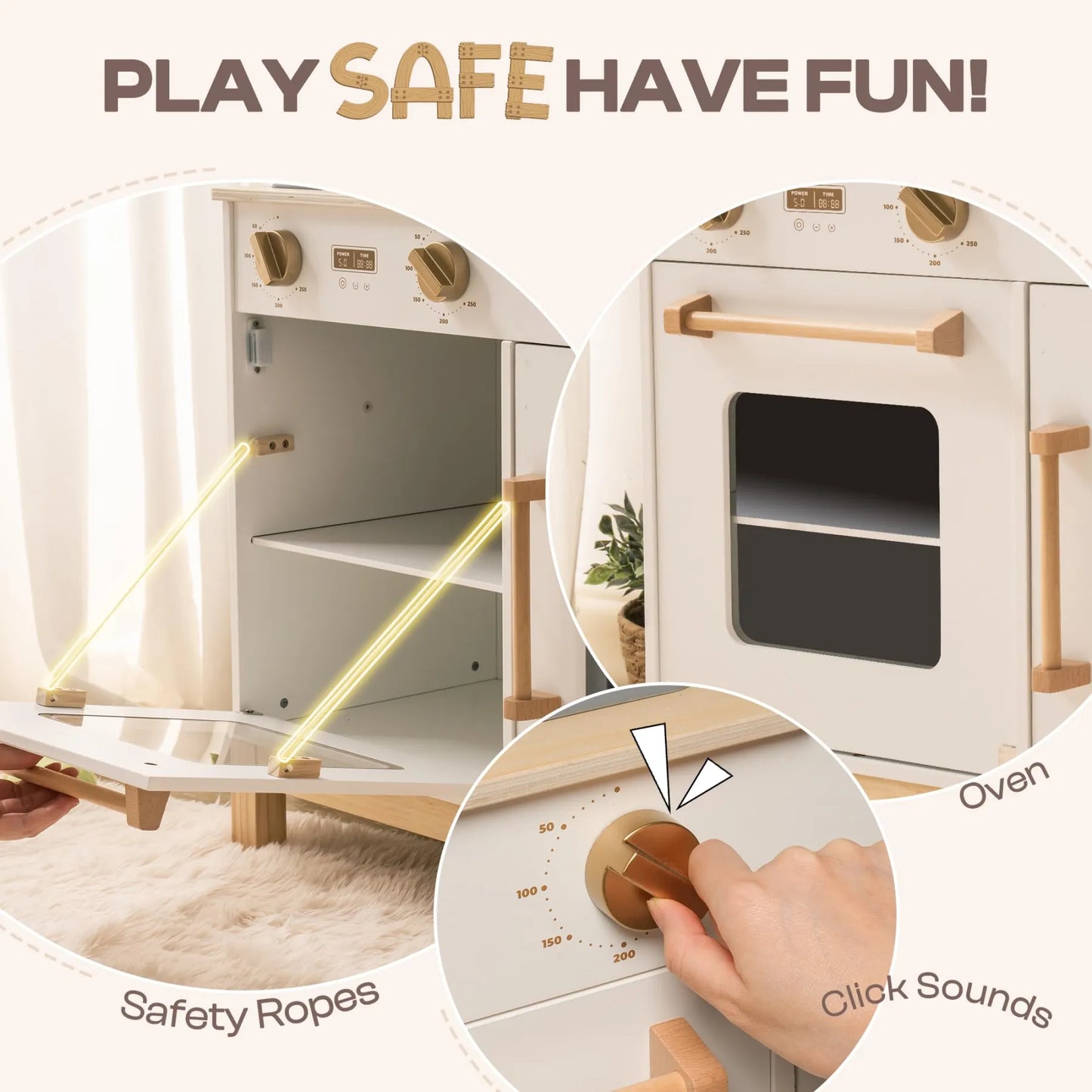 Cucina giocattolo in legno per bambini ROBUD - Montessori