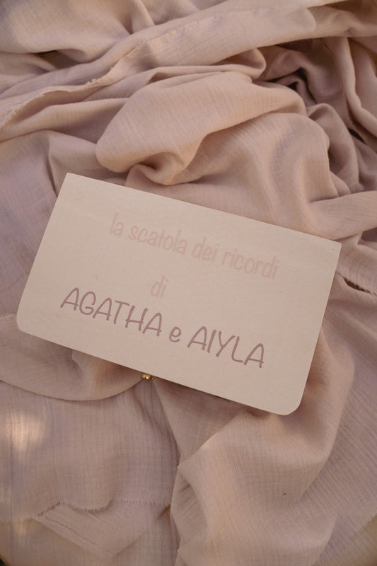 scatola dei ricordi personalizzata