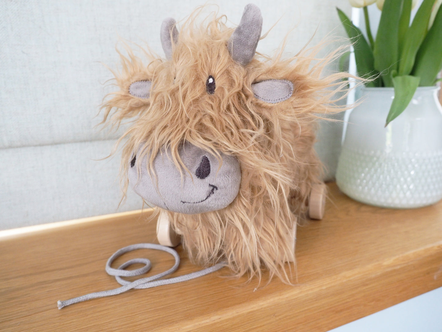 Mucca- Giocattolo da tirare