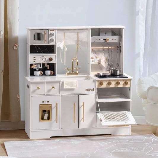 Cucina giocattolo moderna ROBUD per bambini - Bianca
