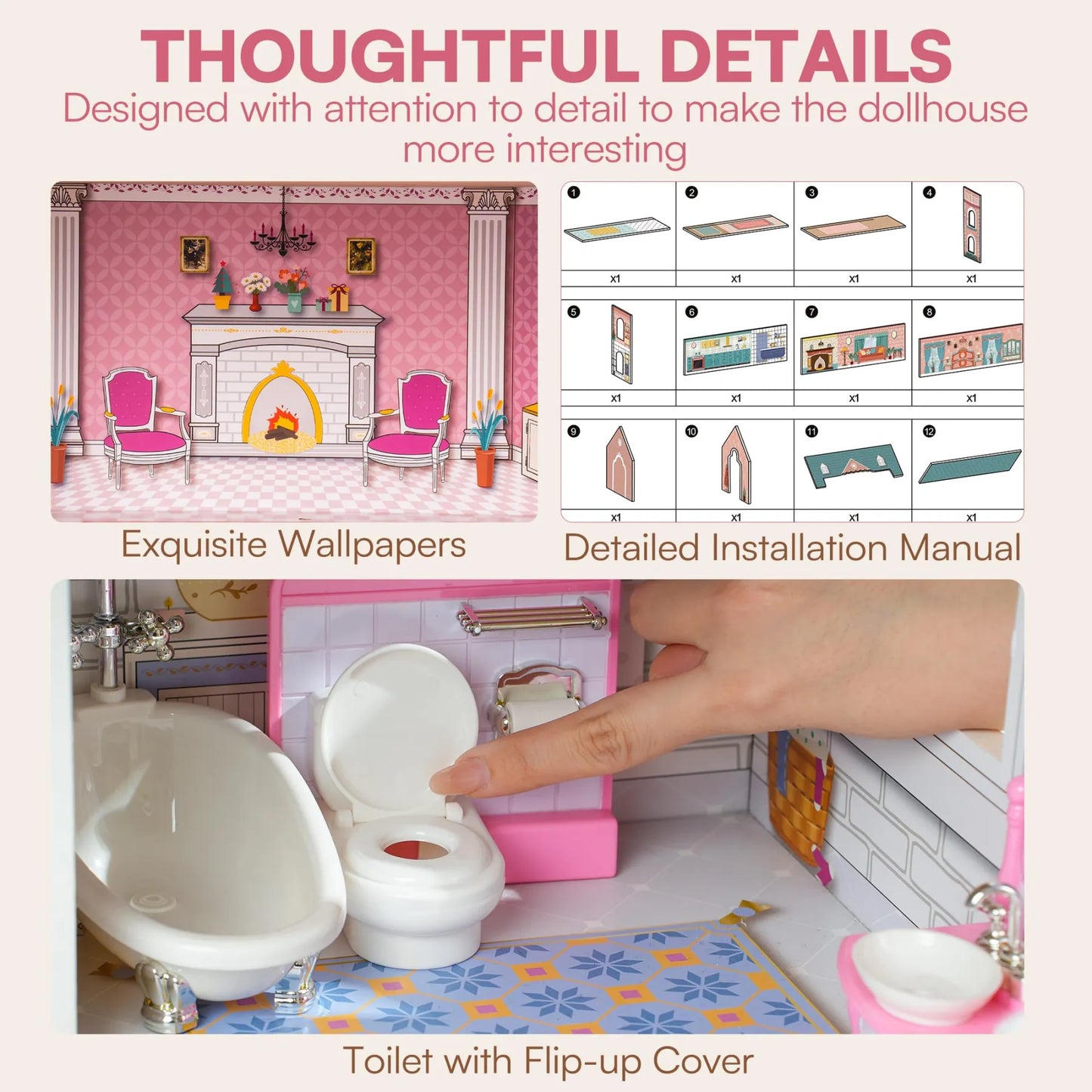 Casa delle bambole 24 pezzi