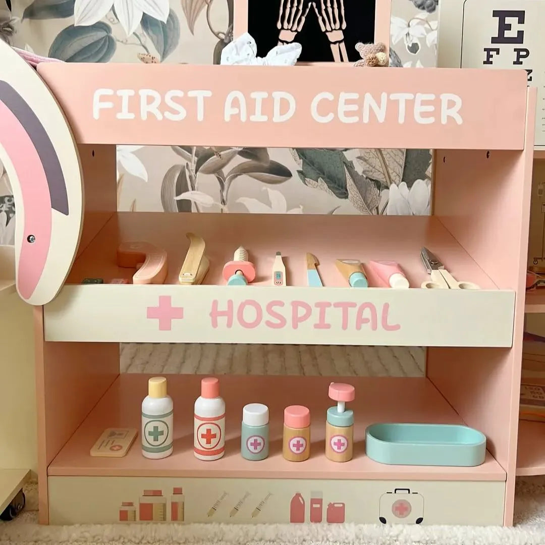 Set di giocattoli ROBUD in legno per attività del dottore