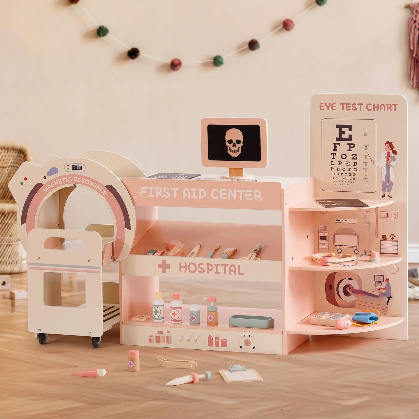 Set di giocattoli ROBUD in legno per attività del dottore