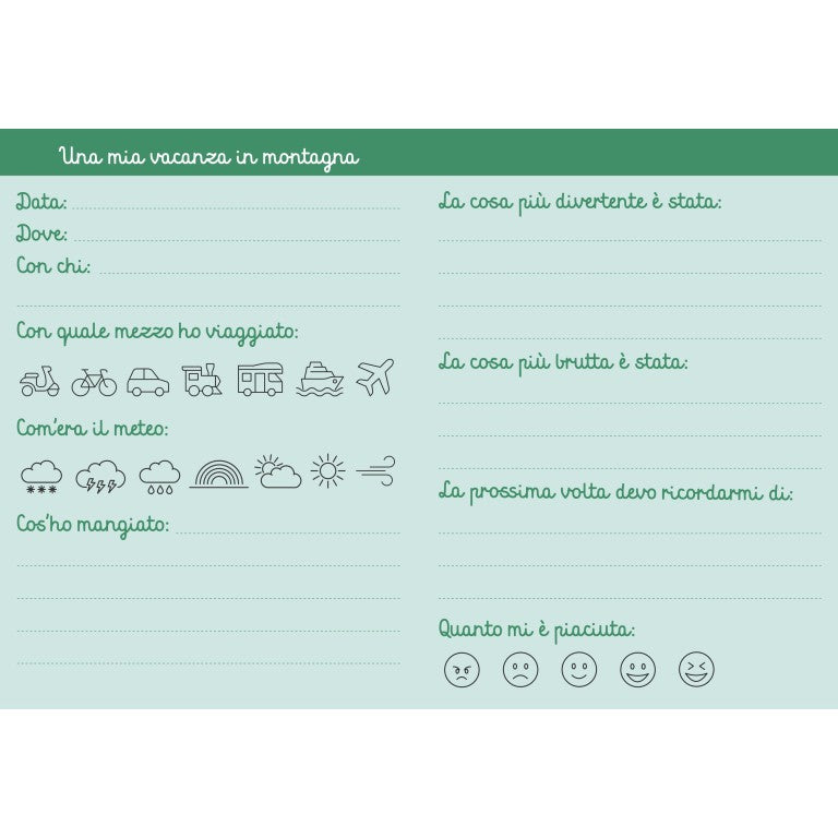 Il diario delle vacanze